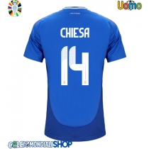 Maglie da calcio Italia Federico Chiesa #14 Prima Maglia Europei 2024 Manica Corta